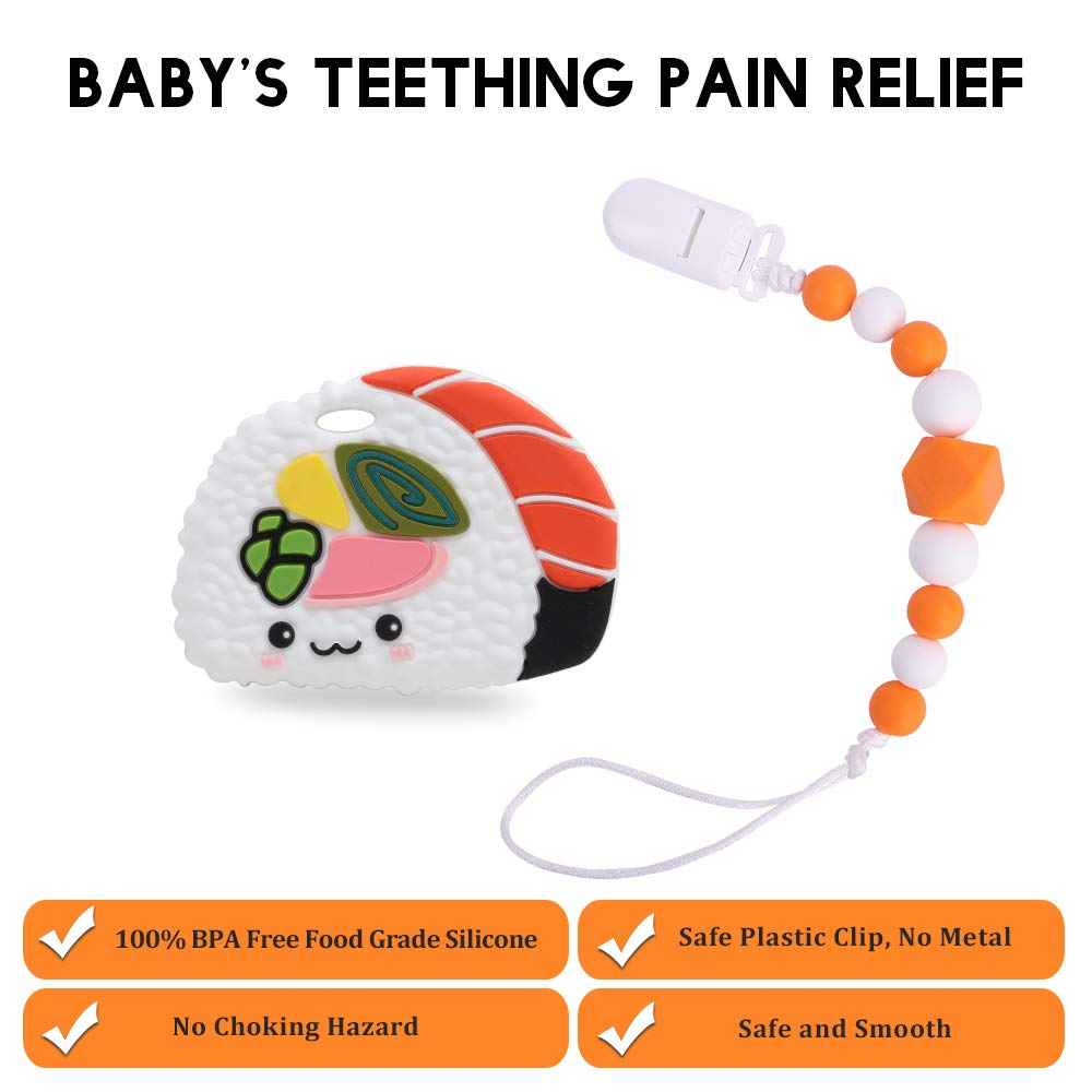 sushi teething toy