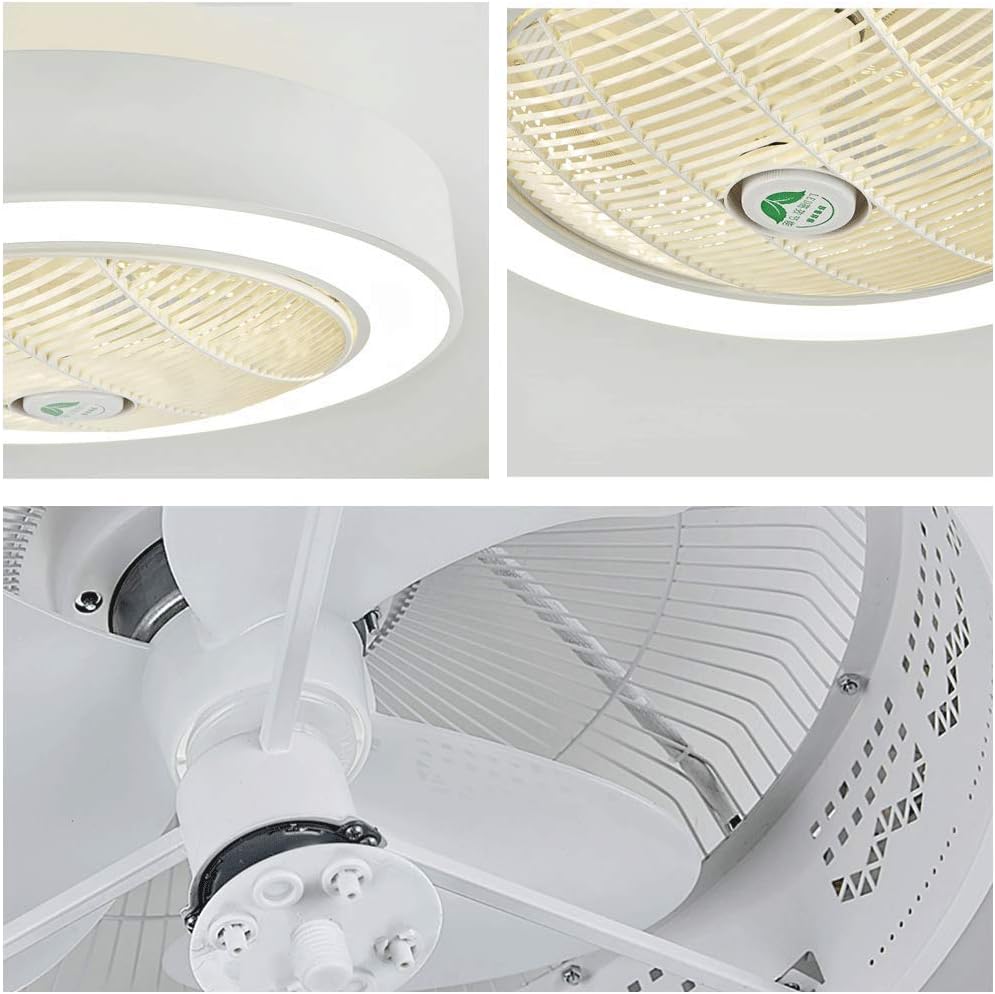 HGW Ceiling Fan with Light Invisible Bladeless Flush Mount Ceiling Fan