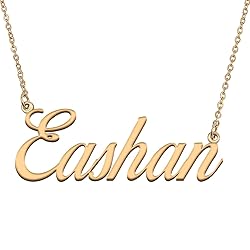 HUAN XUN Customized Custom Simple Any Name Necklace