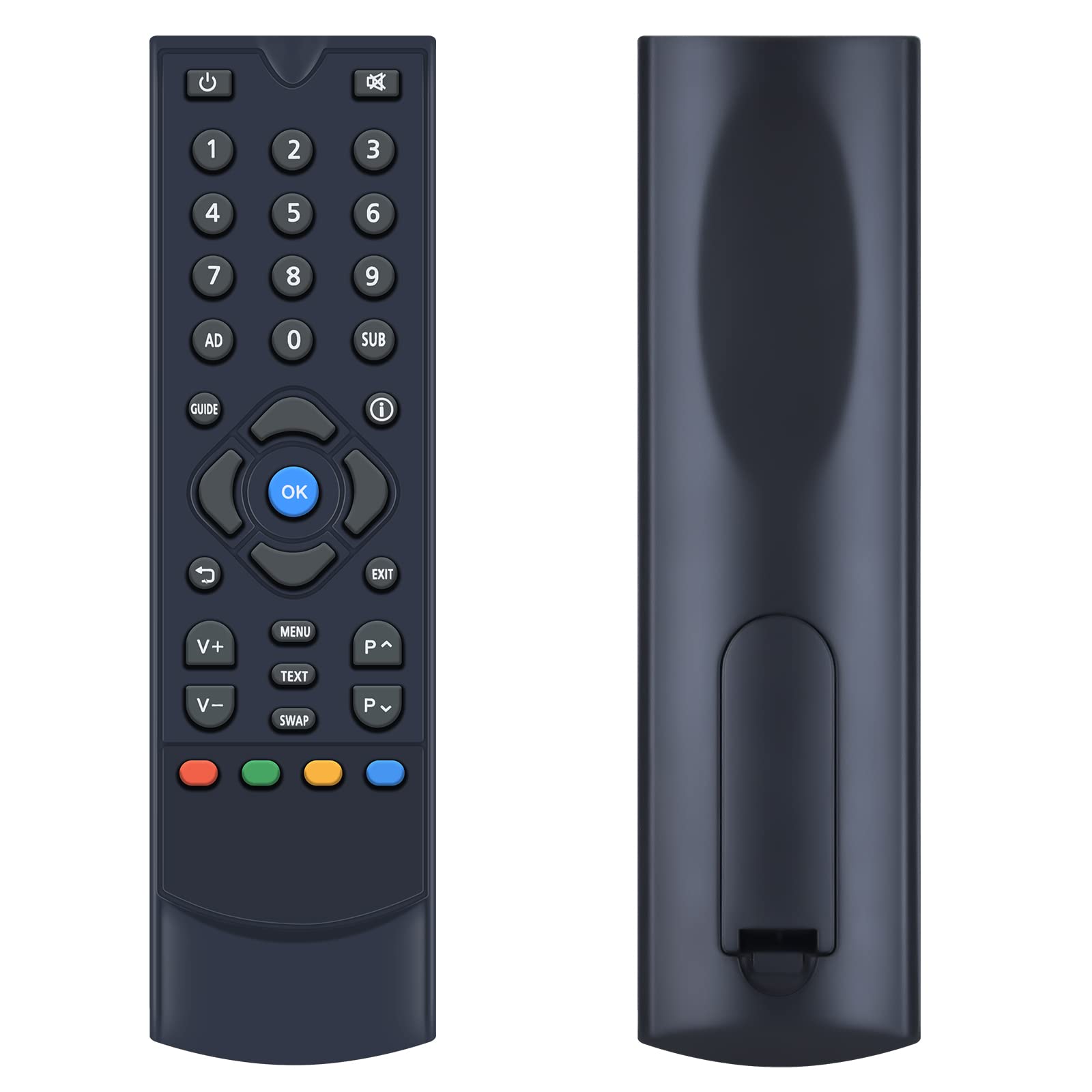 TCNOUMT Replacement Remote Control fit for Manhattan T1 Freeview HD Receiver SX Freesat HD Box