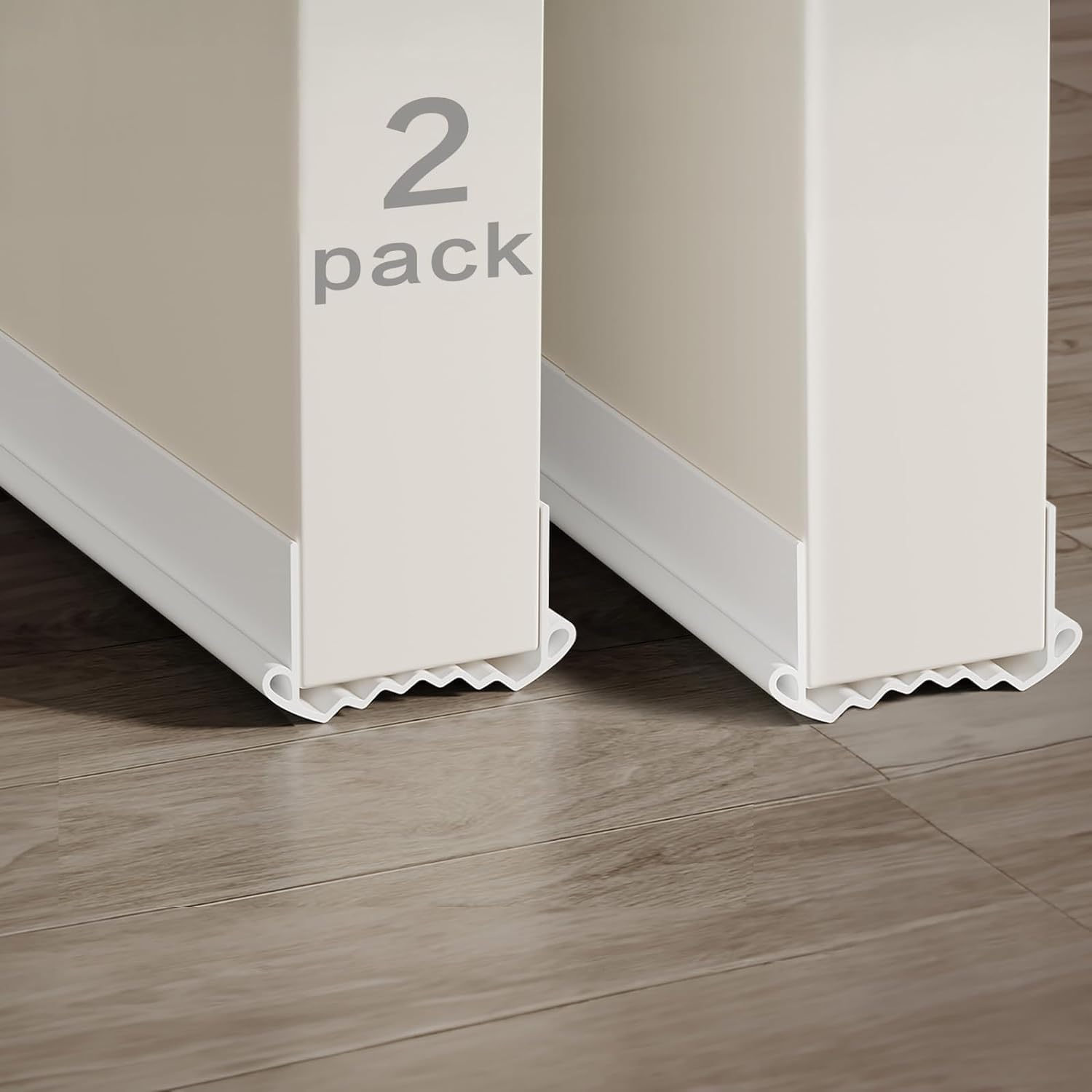 Draft Stoppers - Eweniar Door Draft Stopper for Bottom of Door 2-Pack Gap Filler for Under Door Weather Stipping