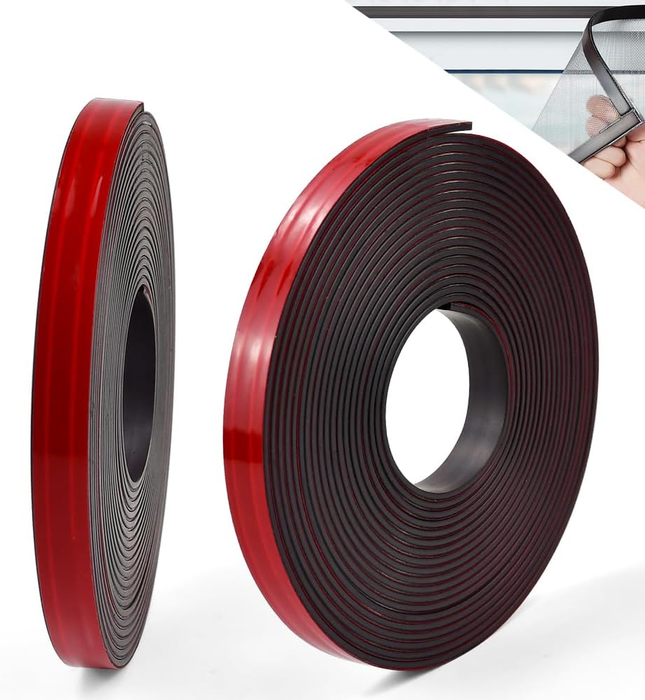 BUZIFU Magnetic Tape Self Adhesive Set A and B 5m Rolls 12.7mm Wide