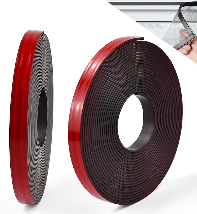 BUZIFU Magnetic Tape Self Adhesive Set A and B 5m Rolls 12.7mm Wide