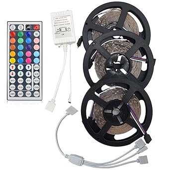15m RGB LED Band Lichtsets LED Strip 900 LEDs 3528 SMD Fernbedienungskontrolle Schneidbar bblendbar Verbindbar Farbwechsel IP