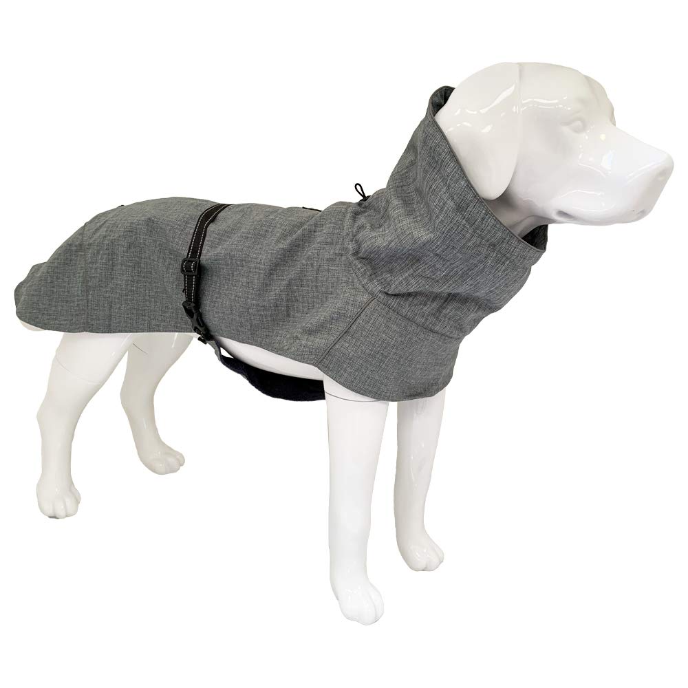 Cross Hiking Dog Coat, Waterproof for Dogs, Padded Winter Coat, Thermopile Lining, Everest Grey, Size 50 cm - 380 g