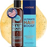 Moerie Ultimate Hair Growth Shampoo – For Longer, Thicker, Fuller Hair - Vegan Friendly Volumizing Hair Products – Paraben & Silicone Free – All Hair Types