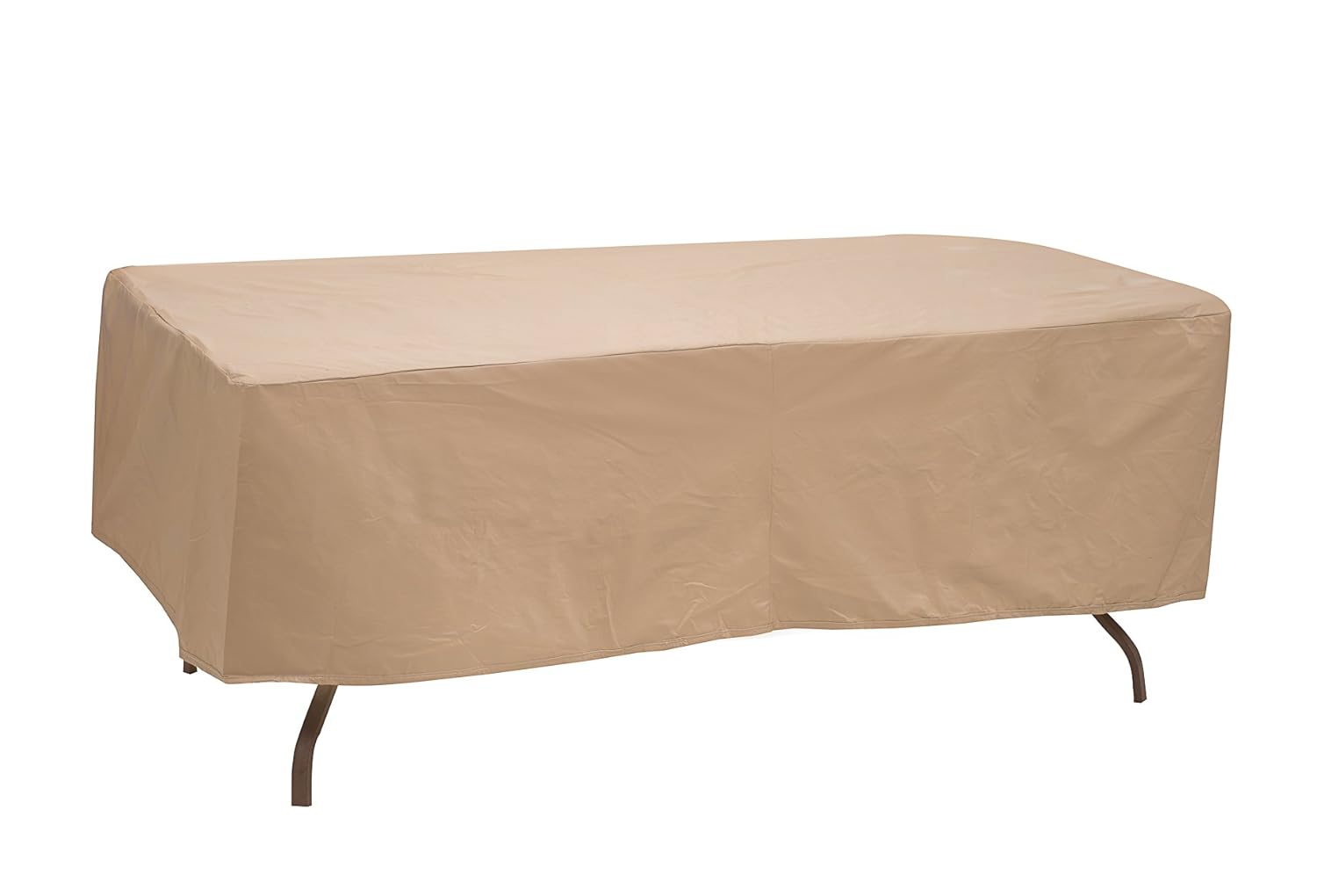 Protective Covers 1155-TN Oval/Rectangle Table Cover, Weatherproof, 48in x 84in, Tan