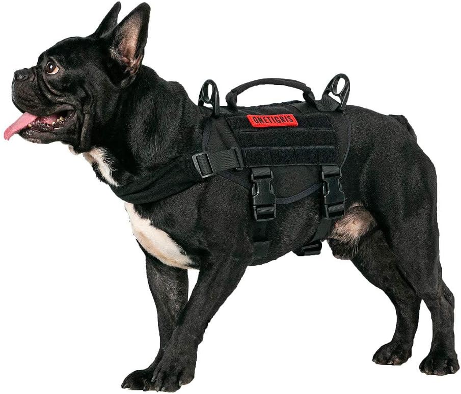 Amazon Onetigris 犬用ハーネス 超可愛い 小型犬 4 5ｋｇ以上 調節可能 軽量 引っ張り防止 散歩 訓練 ブラック Onetigris ハーネス 通販