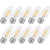 KINUR E26 B11 Candelabra led Light Bulbs 4 Watt (40 Watt Equivalent) LED Chandelier Light Bulbs 2700K Warm White Chandelier Decorative Candle Light Bulb Ceiling Fan Bulb Non-Dimmable 10Pack