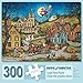Bits and Pieces - 300 Large Piece Jigsaw Puzzle for Adults - The Witching Hour, Halloween - by Artist Bonnie White - 300 pc Jigsaw