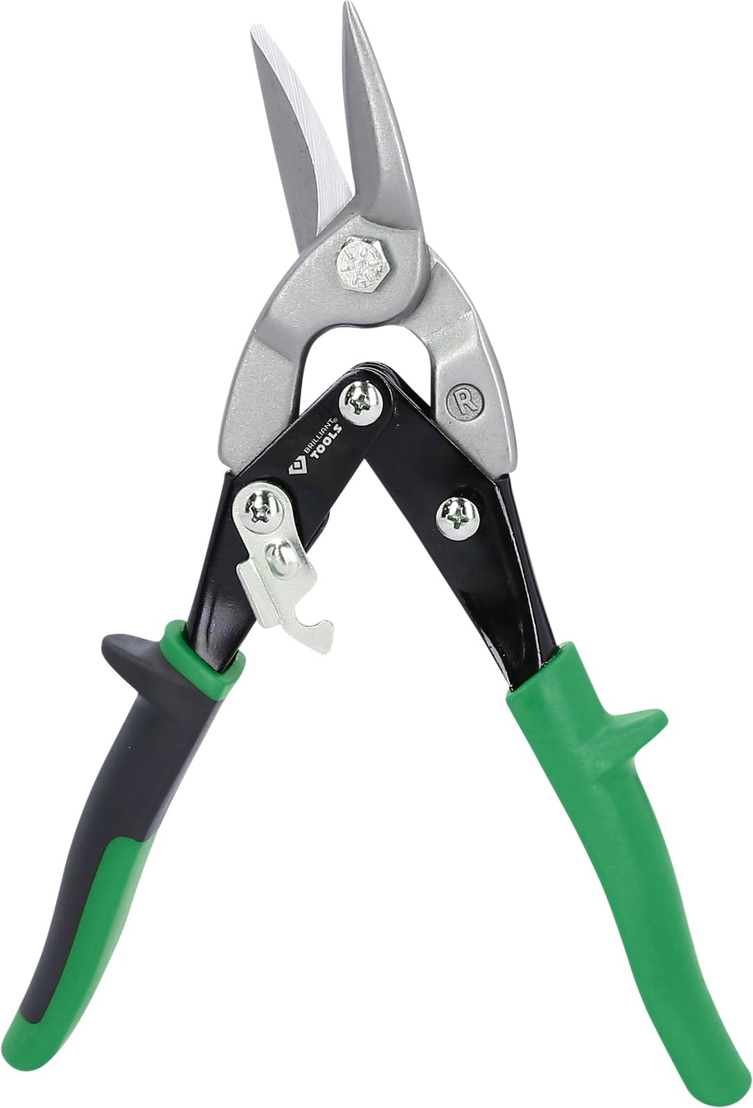 BRLLIANT TOOLS Brilliant BT067201 Leverage Tin Shears Scissor Right-Hand Cutting 10 Inches [Powered by KS Tools]