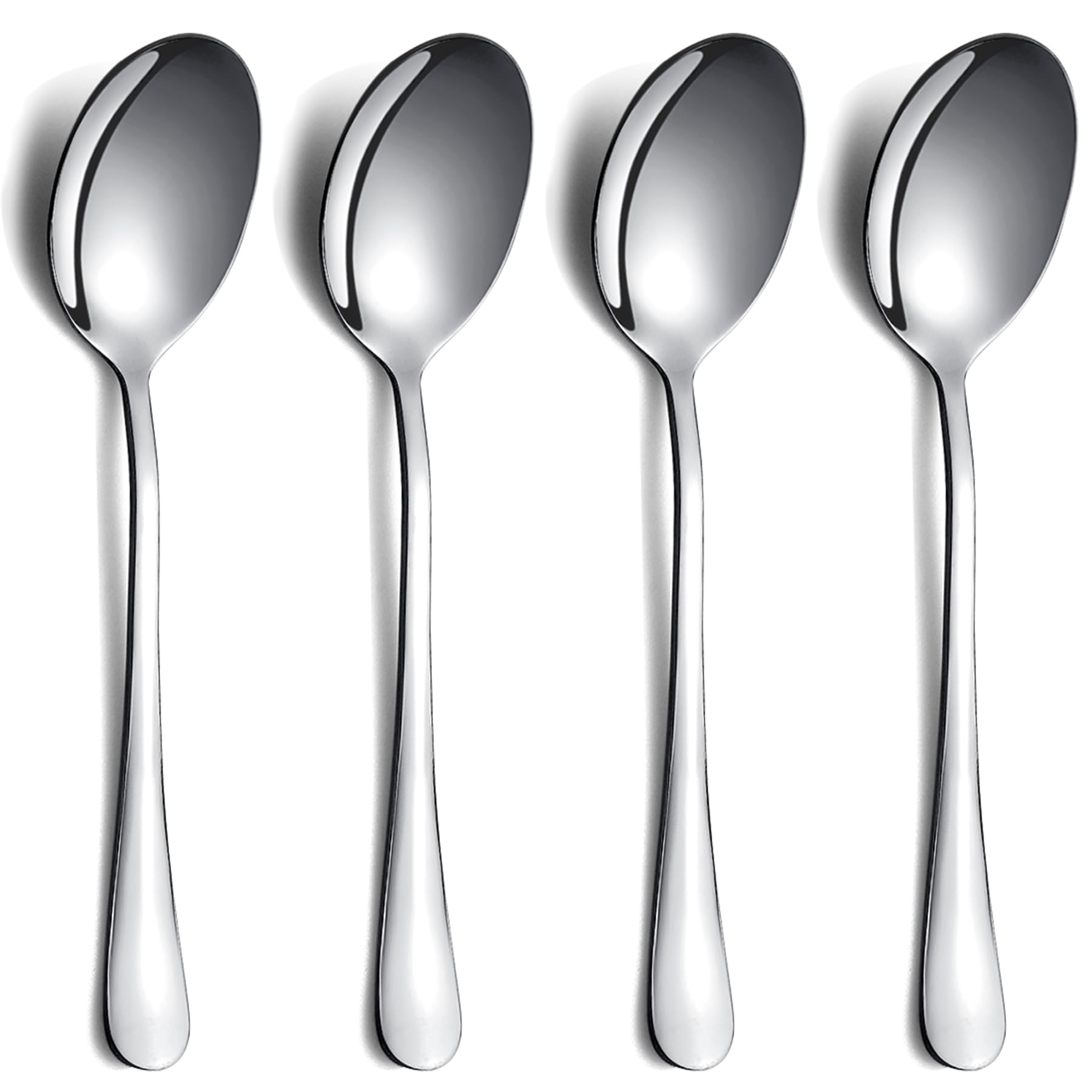 Serving Spoons Pack of 4, Kyraton Large Solid Serving Spoons for Buffet, Stainless Steel Sering Utensils Set for Parties, Gift for Wife, Mother, Chrismas