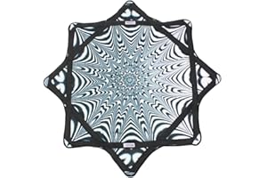 Mougee (moo-jee) Classic Flow Star -Artist Series -EON Design Collection - for all levels - Fun&Challenging -Double Stitched Flow Toy -Vibrant Colors -27” Diameter - Zebradelic