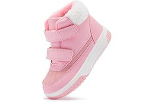 BMCiTYBM Toddler Snow Boots Boys Girls Winter Warm Shoes High Top Outdoor Sneakers for Cold Weather