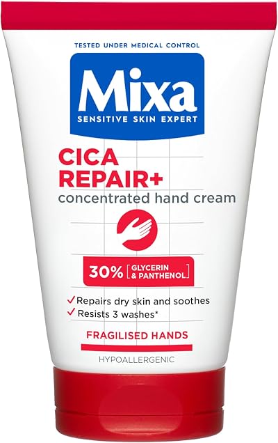Mixa Hand Cream Urea Cica Repair 30ml Soothing Water Resistant