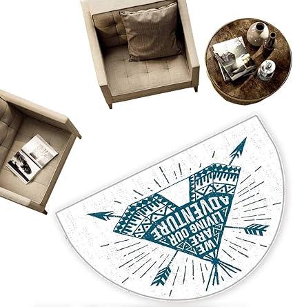 Adventure Paillasson En Demi Lune Avec Citation Adventure Awaits Avec Articles De Vacances D Ete Planche