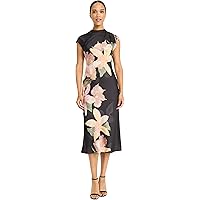 Amazon.com: Maggy London Women's Dresses V-Neck Garden Floral Embroidered  Dress Colorful Feminine Party Event Occasion Guest of : Clothing, Shoes &  Jewelry