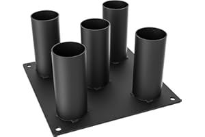 Synergee 5 Barbell Holder Storage & Organization for Home, Commercial & Garage Gyms, Holds 5 Barbells.