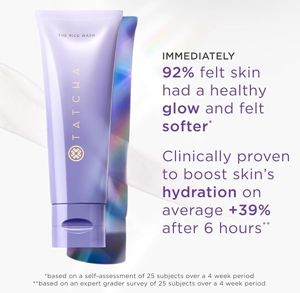TATCHA THE RICE WASH | SOFT CREAM FACIAL CLEANSER WASHES AWAY BUILDUP WITHOUT STRIPPING SKIN FOR A SOFT, LUMINOUS COMPLEXION | 4 OZ