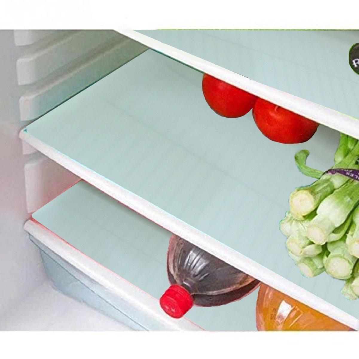 Buy Style Fridge Drawer Refrigerator Mat 17x12 Inch White Set