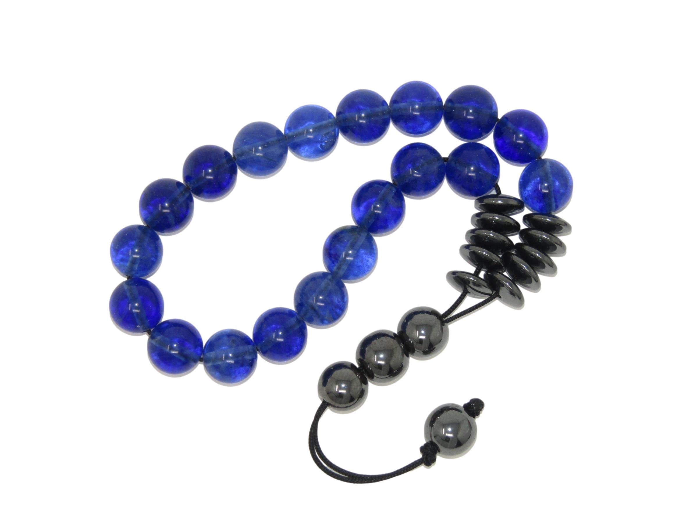 N3 BWQ - Greek Style Loose Strung Prayer Beads 10mm Blue Watermelon Quartz Beads Handmade