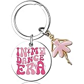 UIWIHHP Dance Recital Gifts for Girls Dancer Ballerina Gifts for Girls Teens Cute Dance Keychain for Dancers Dance Teacher Gift Ideas Ballet Dancer Stuff Accessories Stocking Stuffers for Teen Girl