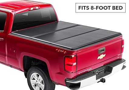 Rugged Liner Hard Folding Truck Bed Tonneau Cover Hc C807 Fits 07 13 Chevy Gmc 8ft W O Utility Track 8 Bed Amazon In Car Motorbike