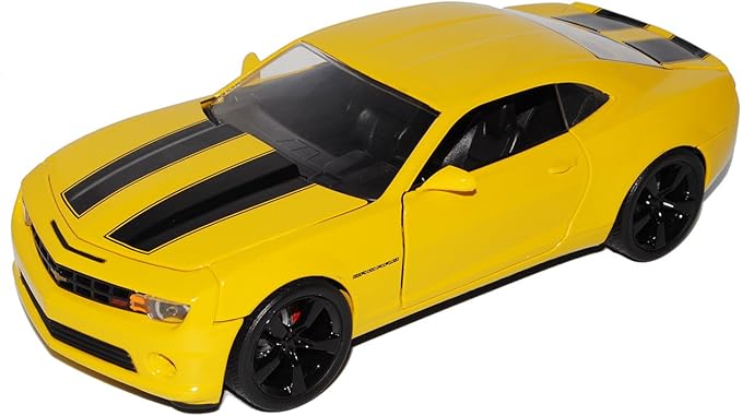 Chevrolet Chevy Camaro Ss Rs 2010 Coupe Gelb Schwarze Streifen Bumble Bee Bumblebee Transformers 1 24 Jada Modellauto Modell Auto Amazon De Spielzeug