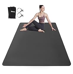 Large Yoga Mat for Men and Women - 6'x4'x6mm, Extra