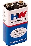 Generic 9V HI-Watt Battery, Pack of 5 by Robokart