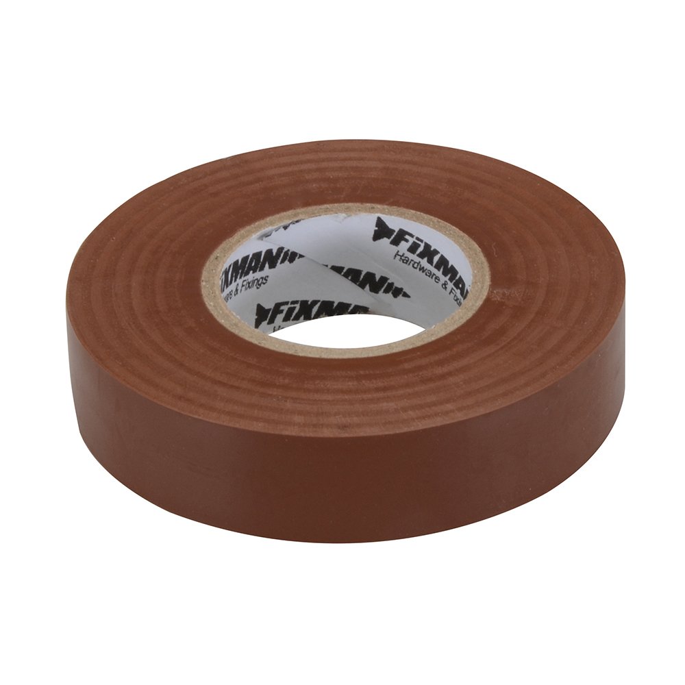 Fixman 187738 Insulation Tape 19 mm x 33m Brown