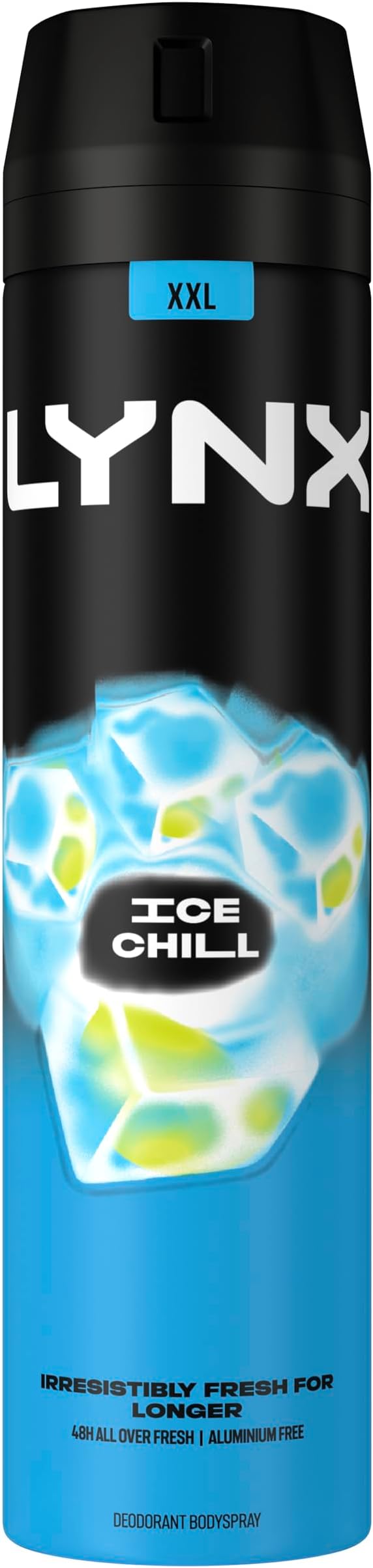 Lynx Ice Chill Body Spray Men's Deodorant 250ml Iced Mint Lemon 48 Hour Odour