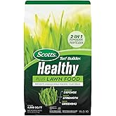 Scotts Turf Builder Healthy Plus Lawn Food, 2-in-1 Fungicide and Fertilizer, Helps Grass Withstand Summer Stress, 4,000 sq. f
