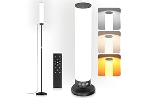 OYADISIIOP Light Therapy Lamp 10,000 Lux Happy Therapy Light with Remote, 2-in-1 Pedestal to Tabletop Lighting, Full Spectrum Daylight Lamp with Adjustable Color/Brightness/Timer, Memory Function, 24W