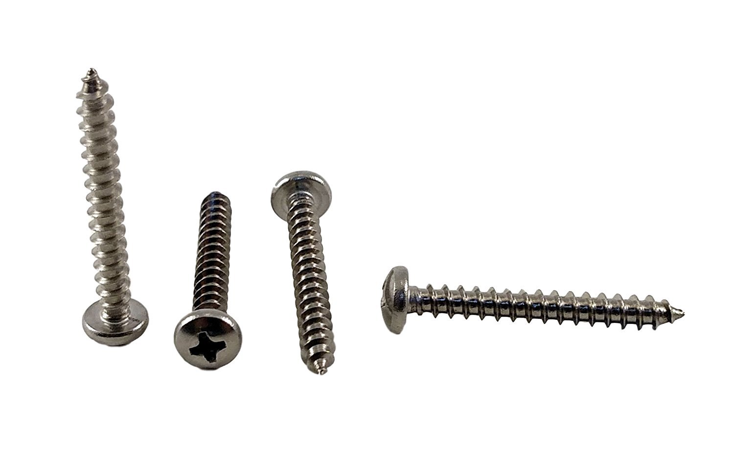 #10 x 1-1/2" Stainless Phillips Pan Head Sheetmetal Screw (1/2" to 2" Lengths in Listing) 100 Sheet Metal Screws (#10 x 1-1/2 inch)
