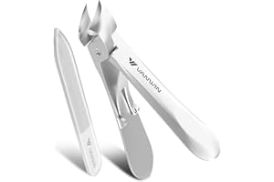 VANWIN Ingrown Toenail Clippers, Heavy Duty Slanted Curved Blade Nail Clippers for Thick Toenails & Ingrown Nails, Stainless Steel Angled Toe Nail Clippers for Thick Nails for Seniors, Men, Women