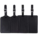 Vigorport Luggage Tags, Leather Personalized