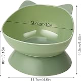 umorismo 3 Pcs Raised Cat Bowls Elevated Stand 15° Tilt Whisker Friendly view 7