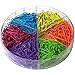 Office Style 28 mm Colored Paper Clips, 480-Pieces, Mixed, Medium (A1-28MM480PCSCLRPC)