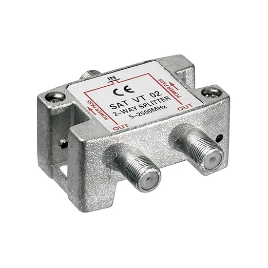 2-fach Sat-Verteiler 100dB 5-2500 MHz digital-tauglich