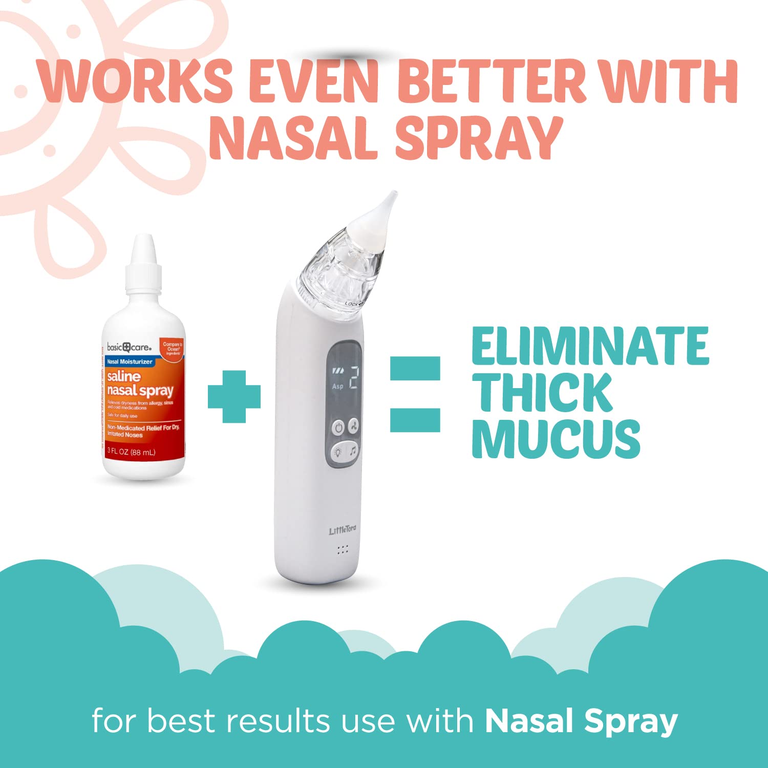 Baby Nasal Aspirator - Rechargeable Electric Nose Sucker Baby Nose Cleaner - Toddlers Booger Mucus Sucker - Baby Vac Nasal Aspirator - Infant Booger Suction Removal Device