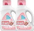 Dreft Stage 1: Newborn Hypoallergenic Liquid Baby Laundry Detergent (HE), Natural for Baby, Newborn, or Infant, 50 Ounce (32 Loads), 2 Count (Packaging May Vary)