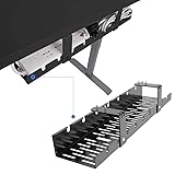 FLEXISPOT Under Desk Cable Management Tray, Metal