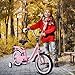 COEWSKE Kid's Bike Steel Frame Children Bicycle 14-16 Inch with Training Wheel(14