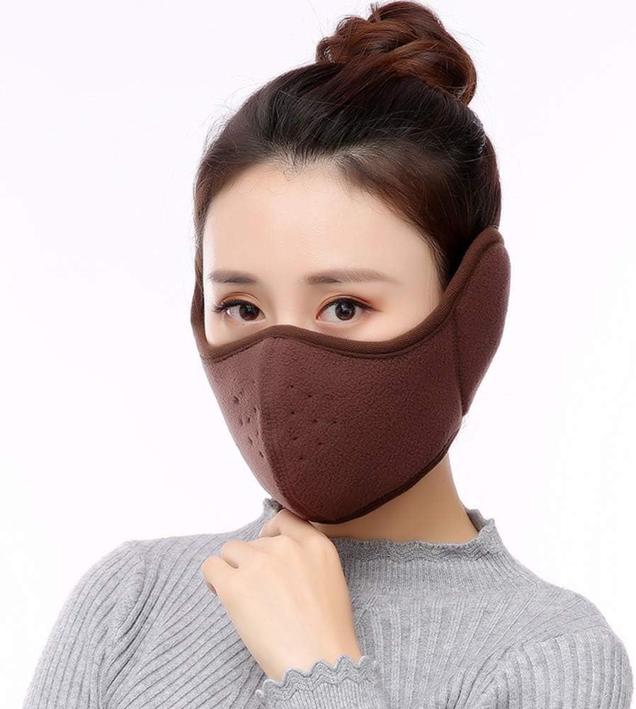 Aniso Winter Face Mask for Men Women Fleece Half Face Windproof Face Mask with Earflap for Outdoor Sport, Ear & Face Warmer for Running, Cycling, Motorcycling,Ski