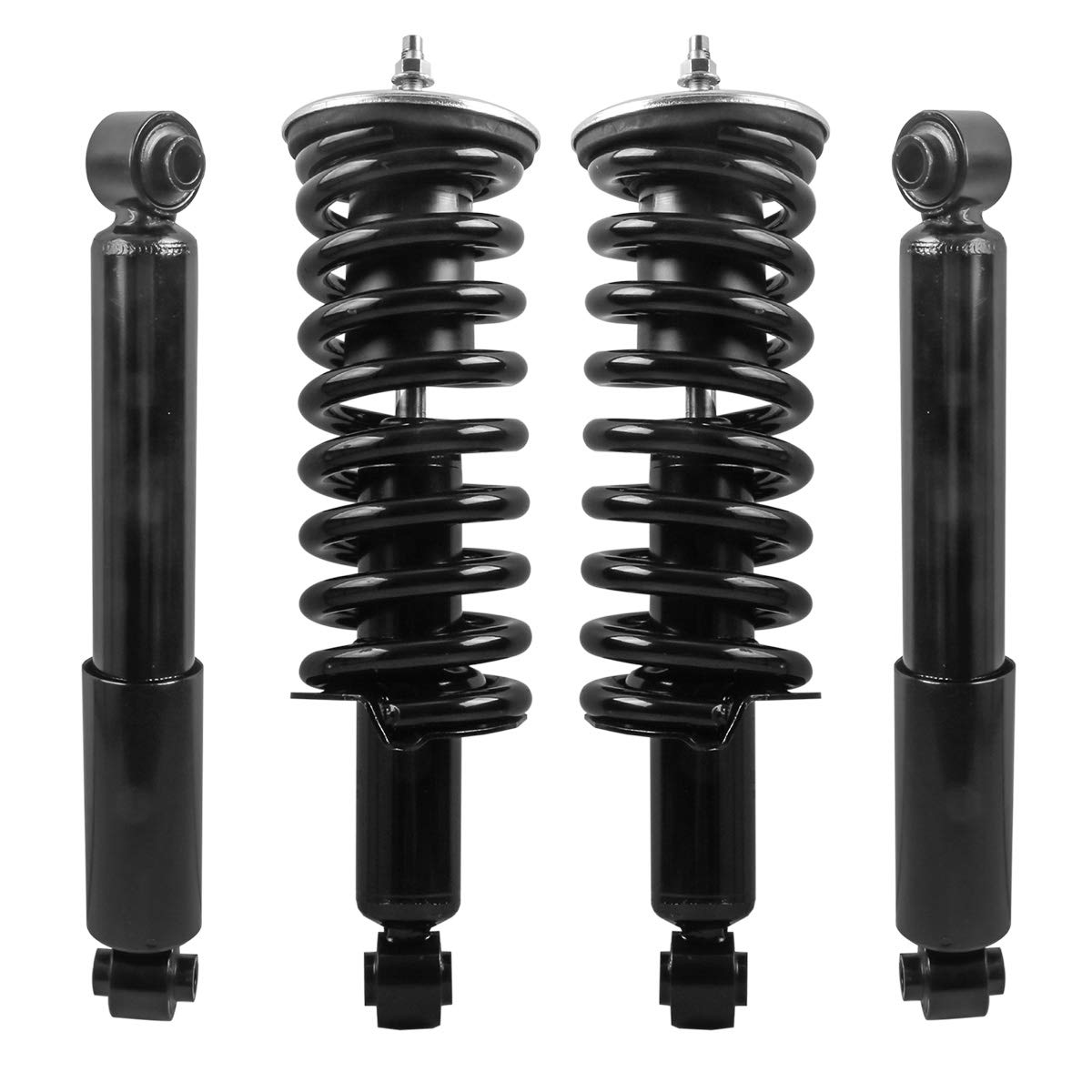 MOSTPLUS Front and Rear Complete Strut Assembly & Shock Absorber w/Coil Springs Compatible with 2005-2011 Nissan Pathfinder 4.0L 5.6L 4WD RWD, Replace 171103, 37274 (Set of 4)