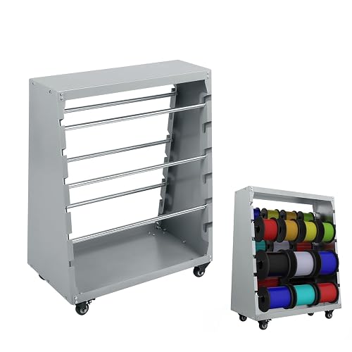 Auto Wire Rack uyoyous Wire Spool Rack 29.5 x 25.2 Inch 6 Rods Cable Spool Rack Cart ...
