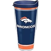 Tervis Made in USA Double Walled NFL Denver Broncos Insulated Tumbler Cup Keeps Drinks Cold & Hot, 24oz, Touchdown