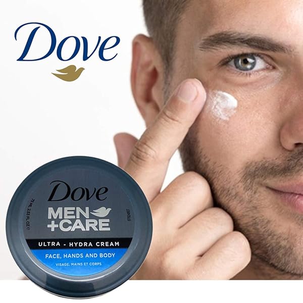 DOVE MEN+CARE ULTRA-HYDRA CREAM WITH 24 HOUR MOISTURIZATION, 2.53 FL OZ