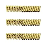 OliYin 30 Pairs of 2.0mm Gold Plated Male and